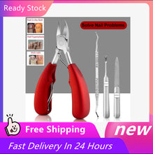 Load image into Gallery viewer, Toe Nail Clippers Nail Correction Thick Nails Ingrown Toenails Nippers Cutters Dead Skin Dirt Remover Pedicure Care Tool 2021